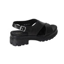 Open Toe Heeled Sandals - Black