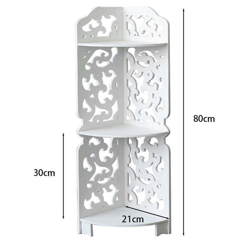 Lifeideas 3 Tiers Corner Storage Rack Cabinet Shelf Storage