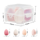 Livingandhome 4Pcs Pink Makeup Sponge for Dry and Wet Dual-use