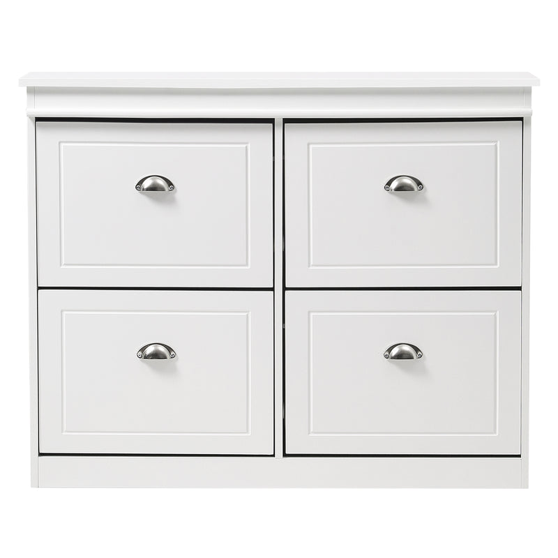 Livingandhome Free Standing Flip Down Shoe Rack