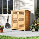 TheHotSale Outdoor Solid Wood Storage Cabinet Garden Tool Shed