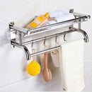 Lifeideas Wall Mounted Stainless Steel Bathroom Storage Shelf