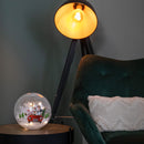 20cm Battery Operated Light up Santa and Friends Christmas Crackle Ball with LEDs