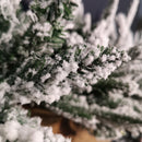 1.8m Snow Flocked Lapland Christmas Garland With 150 Tips