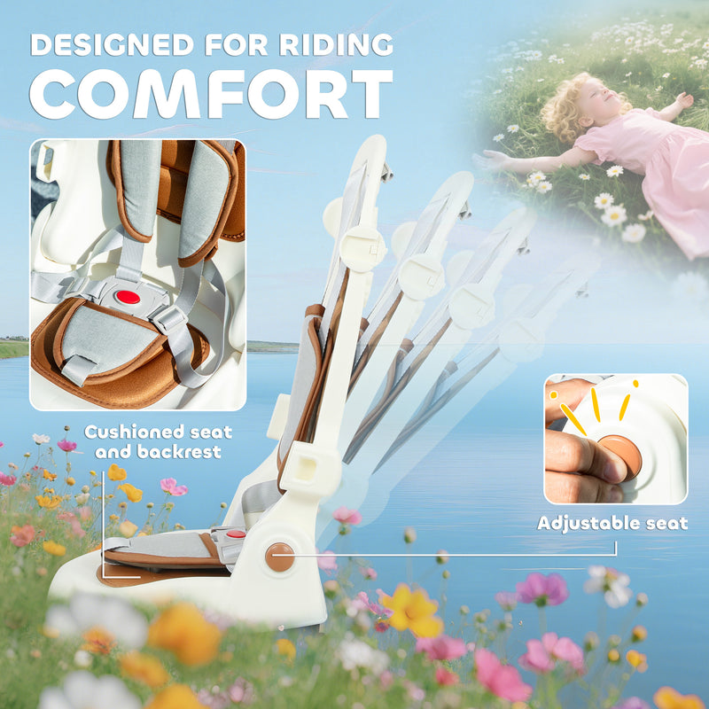 AIYAPLAY 5 in 1 Foldable Kids Trike, Toddler Tricycle for 1-3 Years,