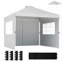 Outsunny Pop Up Gazebo Waterproof Height Adjustable 3 X 3 (m) White