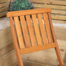 Set of 2/4 Bowness Outdoor Garden Patio Wooden Slatted Folding Chairs