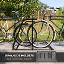 DURHAND Bike Stand 6 Bicycle Storage Rack For Indoor Garages Flat Use