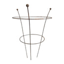 Pack of 4 Tom Chambers Herbaceous Bare Rusted Steel Garden Plant Support Medium 54cm x 40cm