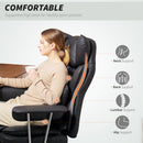 HOMCOM Office Chair, High Back Leathaire Desk Chair For Home - Black/Brown/Grey