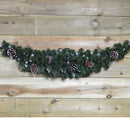 90cm Snow King Fir Christmas Swag Garland with Pine Cones & Snow Tips