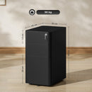 Vinsetto Steel Filing Cabinet with Lock and Wheels for Home Office