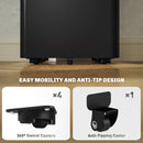 Vinsetto Steel Filing Cabinet with Lock and Wheels for Home Office