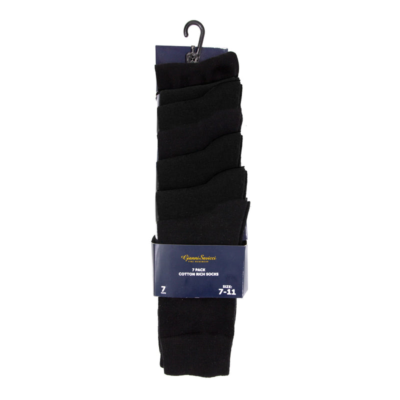 Gianni Savicci 7 Pack of Socks - Black