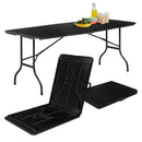 Folding Trestle Table - Black