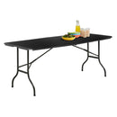 Folding Trestle Table - Black