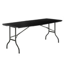 Folding Trestle Table - Black