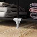 HOMCOM Fabric Portable Wardrobe with 8 Shelves 2 Hanging Rails