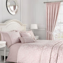 D & D Blossom Pencil Pleat Curtains in Blush