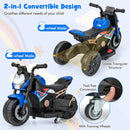 6V Kids Ride-on Motorcycle With Detachable Training Wheels - Blue/Red/Pink