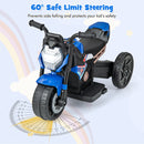 6V Kids Ride-on Motorcycle With Detachable Training Wheels - Blue/Red/Pink