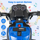 6V Kids Ride-on Motorcycle With Detachable Training Wheels - Blue/Red/Pink