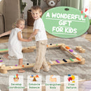 AIYAPLAY Wooden Balance Beam for Kids 3-8 Years Indoor Outdoor Use