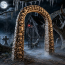 Home Accents 7.5ft Tall Skull and Bones Halloween Entrance Archway Decoration