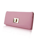 Bow Trim Long Purse - Pink