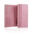 Bow Trim Long Purse - Pink