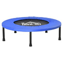 HOMCOM Î¦81cm Fitness Trampoline Exercise, Max Load 100 KG, Blue Black