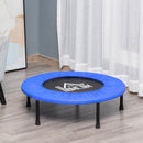 HOMCOM Î¦81cm Fitness Trampoline Exercise, Max Load 100 KG, Blue Black