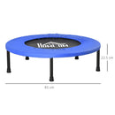 HOMCOM Î¦81cm Fitness Trampoline Exercise, Max Load 100 KG, Blue Black