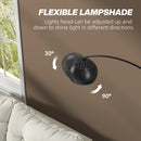 HOMCOM Arc Floor Lamp For Living Room, Free Standing Tall Lamp, Black