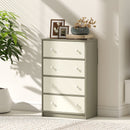 HOMCOM Chest of Drawers, 4 Drawer Dresser for Bedroom