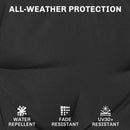 Outsunny Outdoor Chair Seat Cushions Set of 2, Garden Chair Cushions, Black