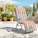 Outsunny Set of 2 Adjustable Sun Lounger Recliner Reclining Seat Multicolour