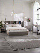 Bali Ottoman Storage 90cm Single Bed - Grey Oak