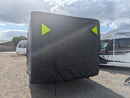 Breathable Waterproof 4Ply Caravan Cover with Free Hitch Cover Black  14-17ft
