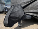 Breathable Waterproof 4Ply Caravan Cover with Free Hitch Cover Black 21-23ft