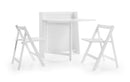 Stockholm Compact Folding White Dining Set
