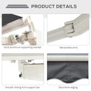 Outsunny  Retractable Awning  2.5m x 2m - Grey