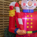 1.8m (6ft) Light Up Toy Soldier With Candy Cane Christmas Inflatable Decoration