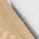 HOMCOM Bathroom Storage Cabinet With Open Compartments And Double Doors