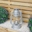 25cm/30cm Silver Paraffin Hurricane Lantern Camping Light