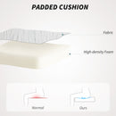 HOMCOM Armless Makeup Vanity Chair, Swivel Computer Chair