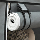 HOMCOM Fabric Portable Wardrobe with 8 Shelves 2 Hanging Rails