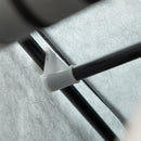 HOMCOM Fabric Portable Wardrobe with 8 Shelves 2 Hanging Rails