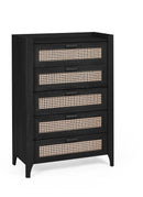 Sydney 5 Drawer Chest - Black Ash