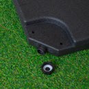 3m Cantilever Banana Garden Parasol in Black with Crank Handle and Parasol Base Weights Included